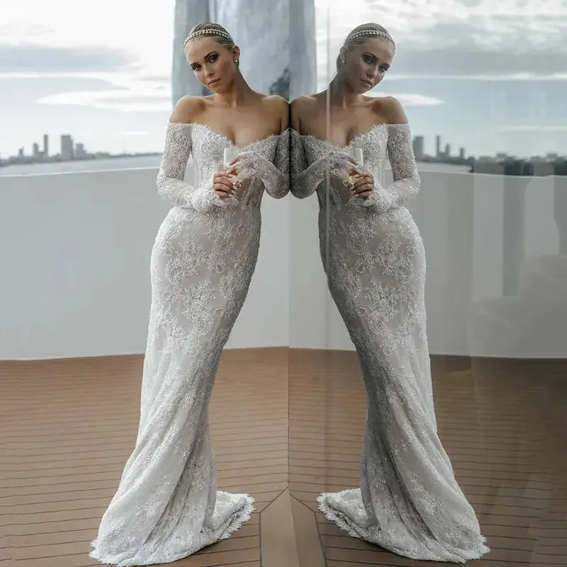 Boho Mermaid Wedding Dress