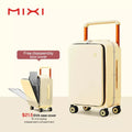 Wide Handle Suitcase Carry-On Luggage 20 Inch Aluminum Frame