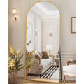 Full Length Mirror, Arched Floor Standing Mirror Full Body Mirror with Stand for Bedroom, Hanging Mounted Mirror for Living Room