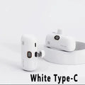 Mini Power Bank 2000/5000mAh Built Cable Portable Mobile Charger Fast Charger