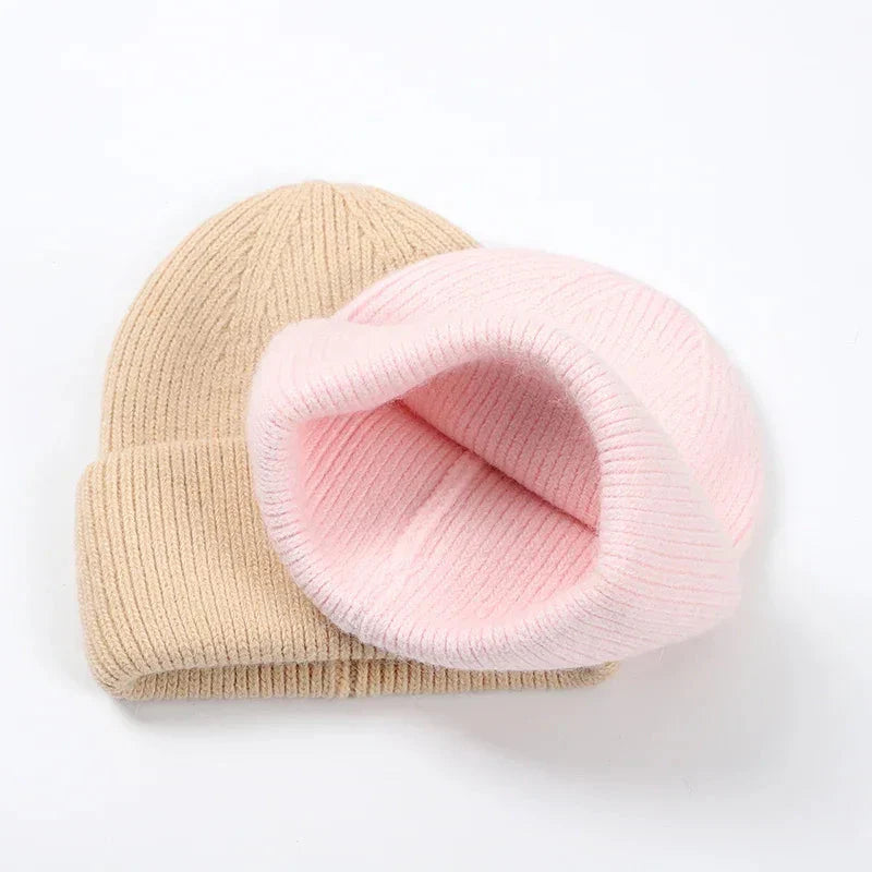 Women Winter Hat Real Rabbit Fur Winter Hats For Women Fashion Warm Beanie Hats Women Solid Adult Cover Head Cap