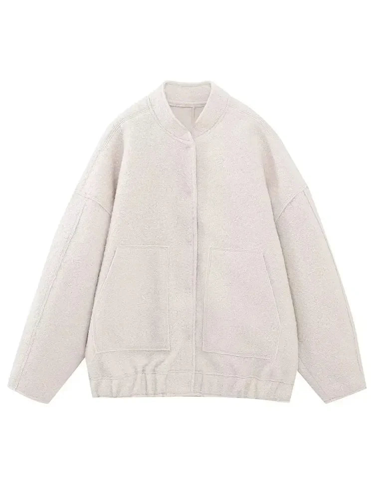 Fabulous Chicago Button Down Bomber Jacket