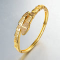 Snake CZ Zircon Bangle Bracelet