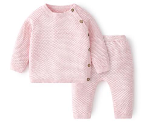 Toddler Baby Boys Girls Clothing Sets Fall Winter Cardigan Sweater+Shorts Infant Baby Girls Boys Knit Suit Korean Style