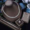 4pcs Bridal Zirconia Full Jewelry Set
