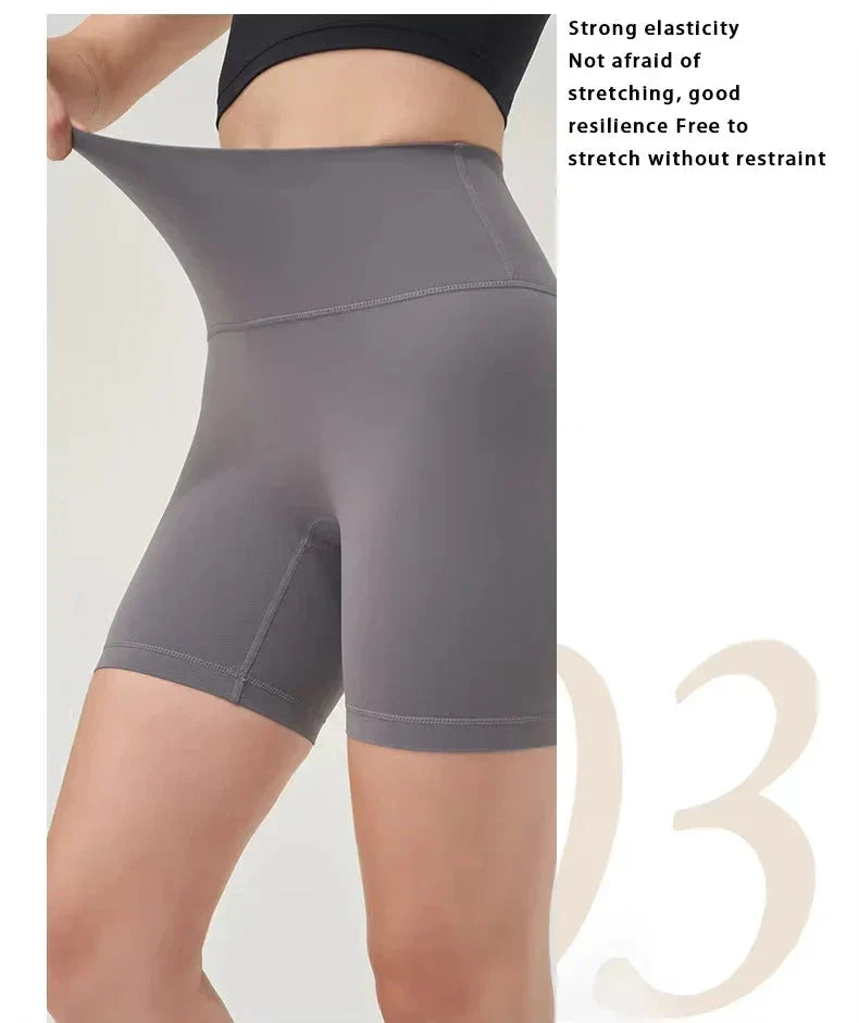 Women Butt Lifting sport short Seamles High Waist Yoga Shorts Breathable Soft Elastic slim shorts woman push up yoga legging