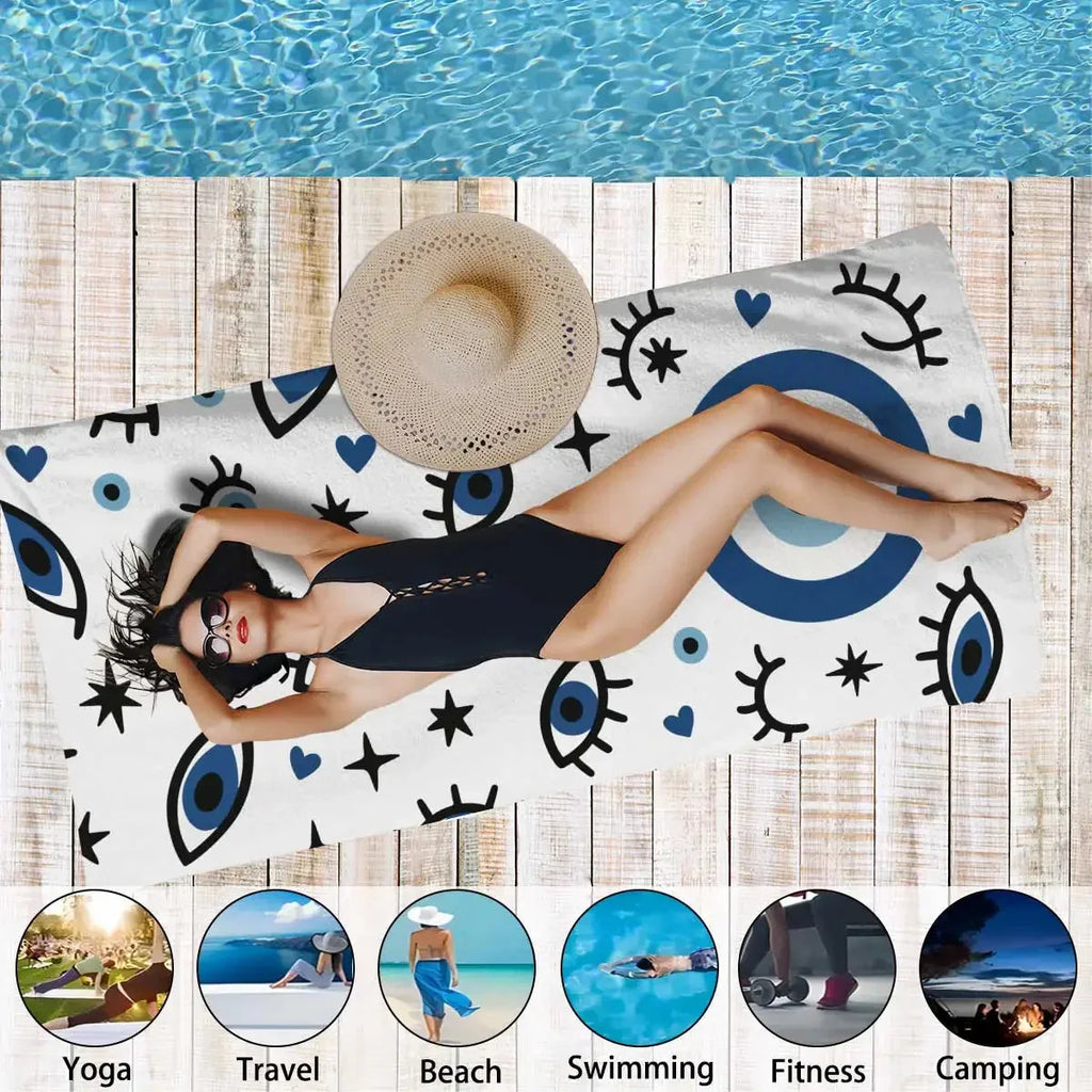 Abstract Quick Dry Beach Towel