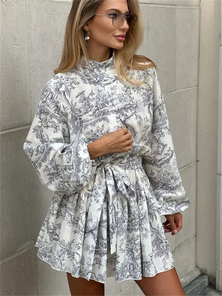 Vici Vintage Ruffled Sun Dress