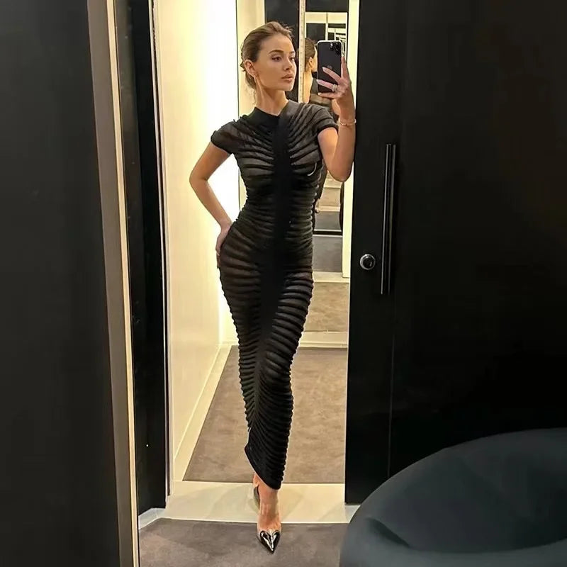 Sherri Sheer Maxi Bodycon Dress