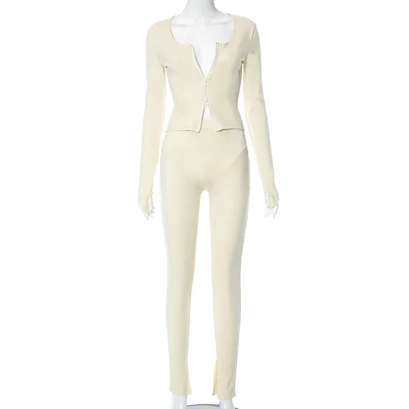 Zip Long Sleeve Bodysuit