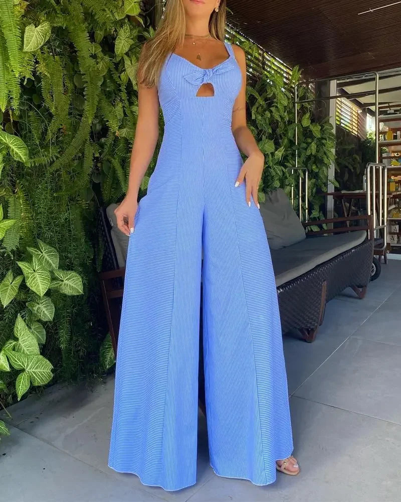 Summer Casual Wide Leg Jumpsuit