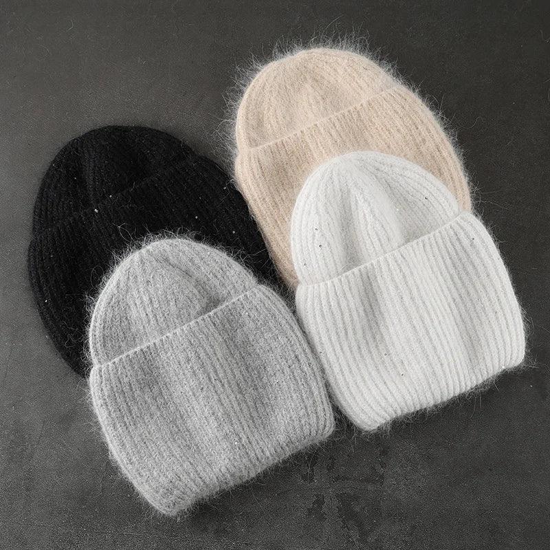 Women’s Rabbit Fur Beanie Hat
