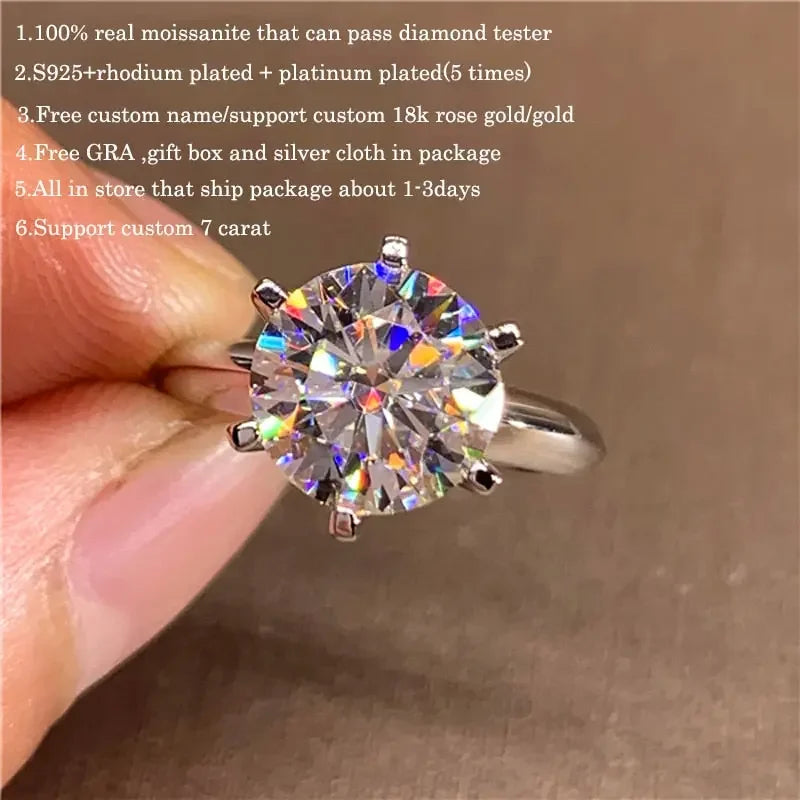 LUX Moissanite VVS1 Diamond Ring