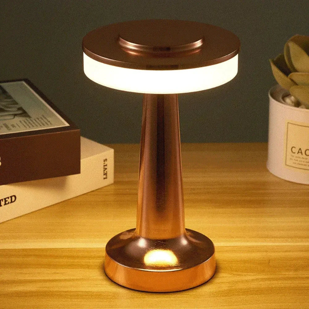 Retro Bar Table Lamp Led Rechargeable Desk Light Room Decor Lampe Camping Luces Bedroom Coffee Decoration Chambre Night Lights