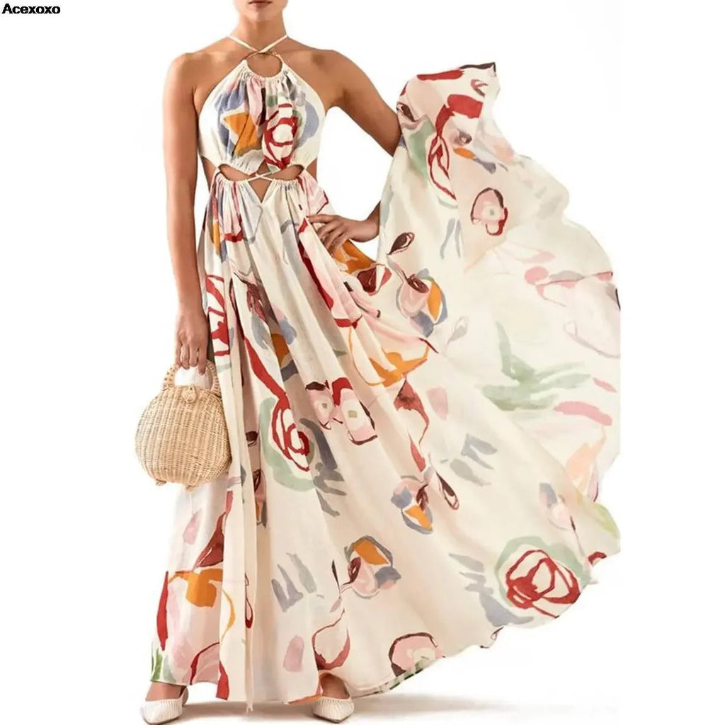 Boho Halter Sun Dress