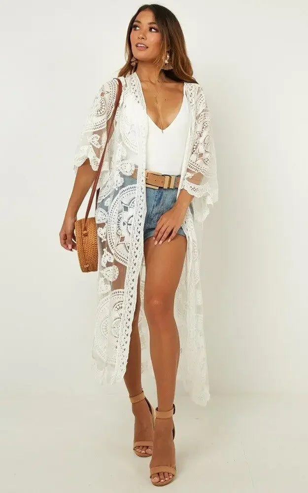Vintage Boho Lace Coverup
