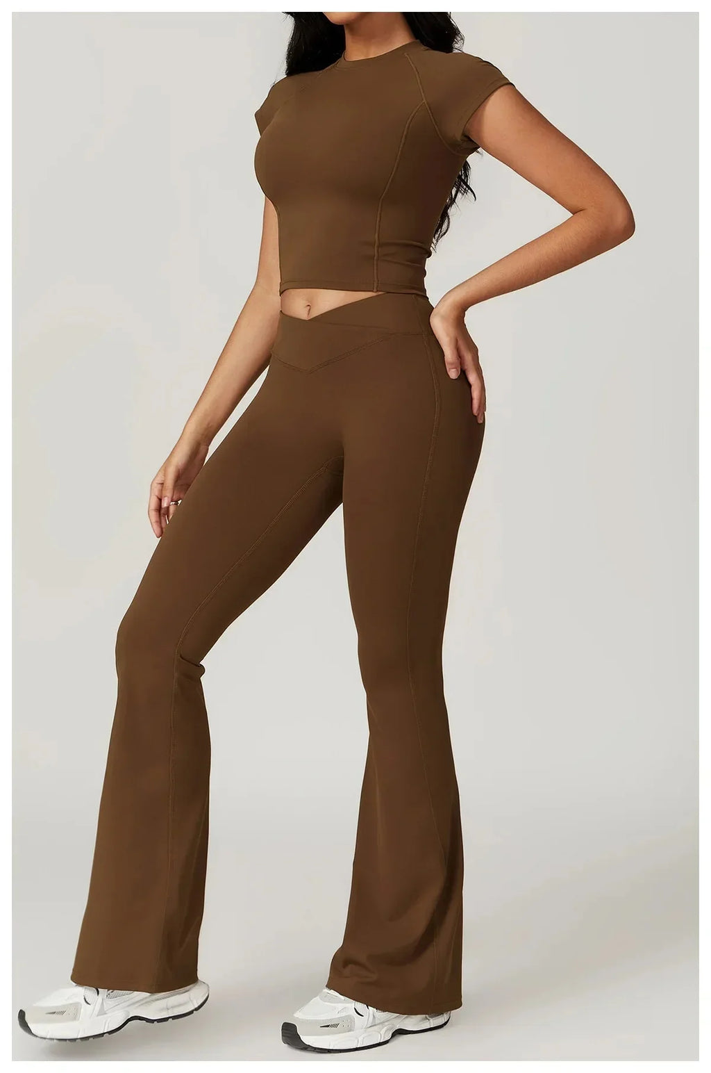 Women's Wide Leg High Waist Yoga Set