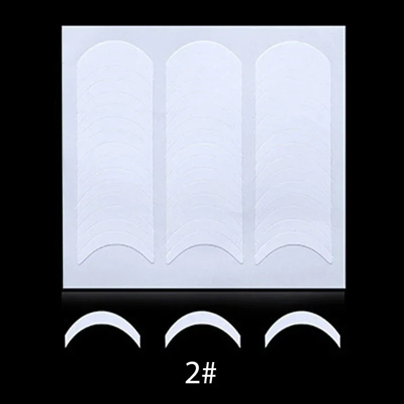 White French Manicure Nail Sticker Stencil