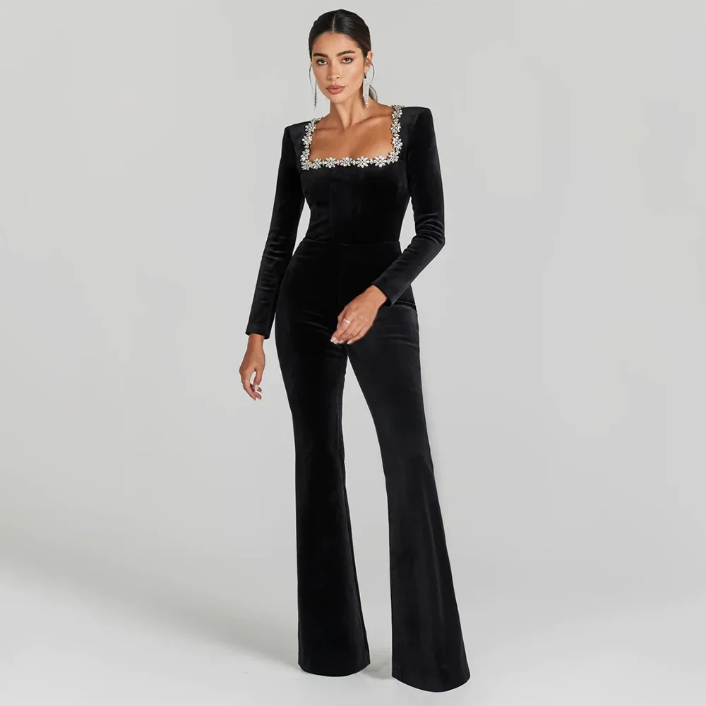 Women's Black Bandage Jumpsuit