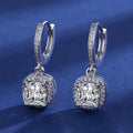 Iconic 925 Sterling Silver Crystal CZ Stud Earrings
