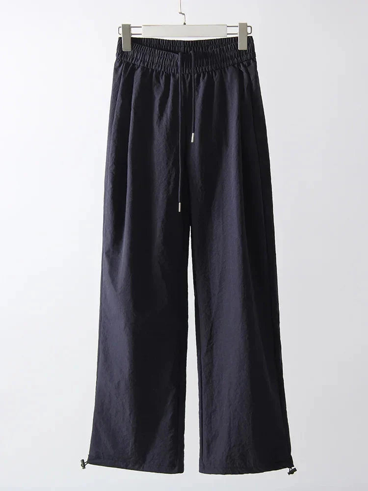 White Sweatpants For Women High Waist Loose Joggers Straight Trousers Female Black Spring Summer Casual Woman Long Pant Wide Leg