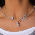 Adjustable Butterfly Collar Necklace