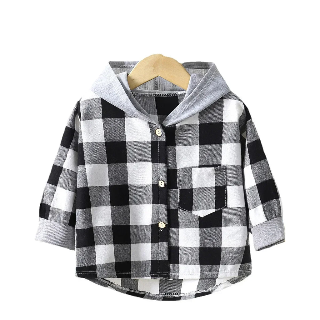 Kids Spring Plaid Shirts