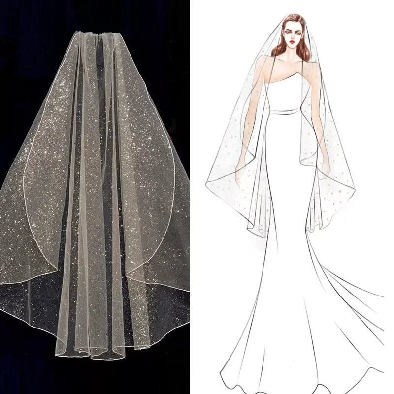 Short Bridal Veil with Comb