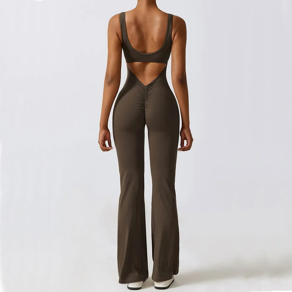 Wide Leg Sports Jumpsuit