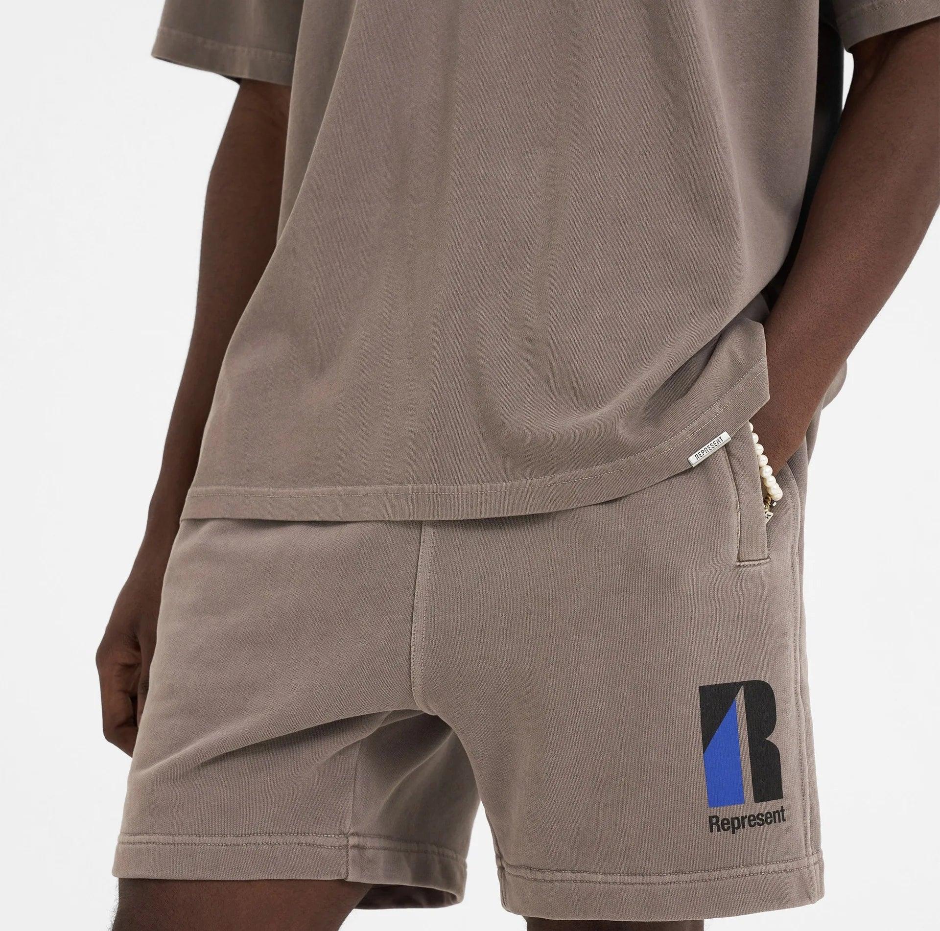 French Terry 100% Cotton Mens Casual Gym Sweat Shorts Relaxed Fit Heavyweight Loose Embroidered Logo Sport Shorts