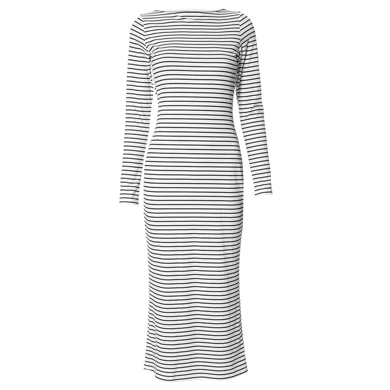 Alice Long Sleeve Stripe Dress