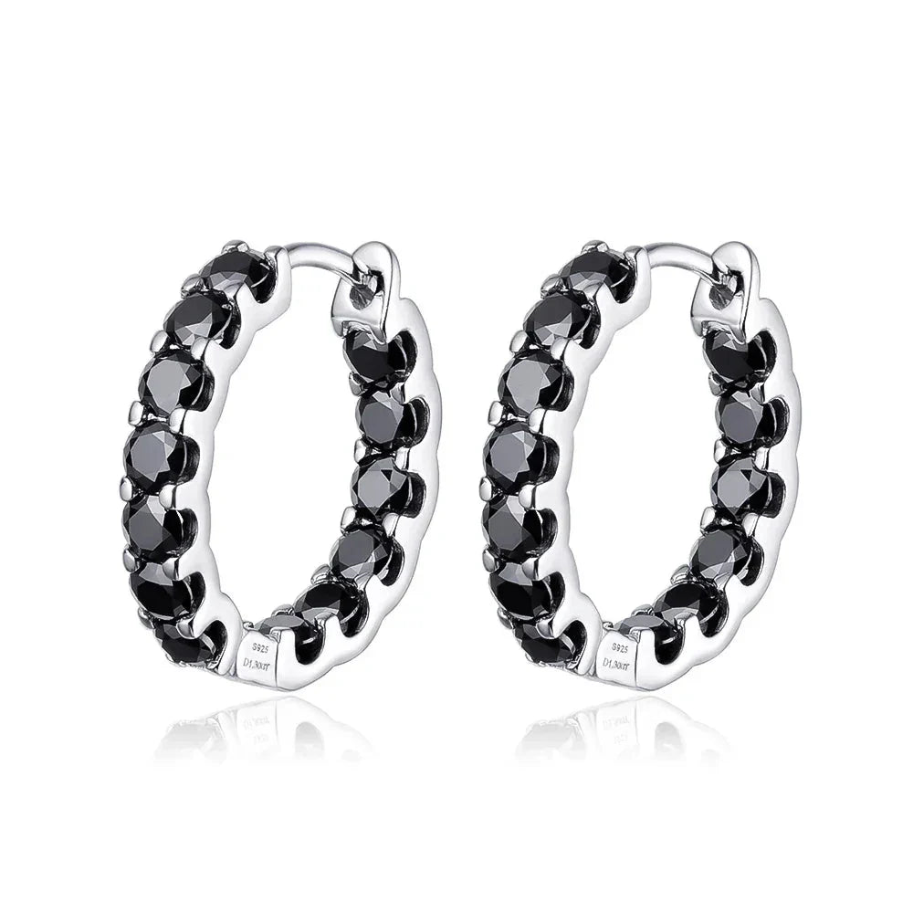 100% 925 Sterling Silver 2.6ct Moissanite Earrings