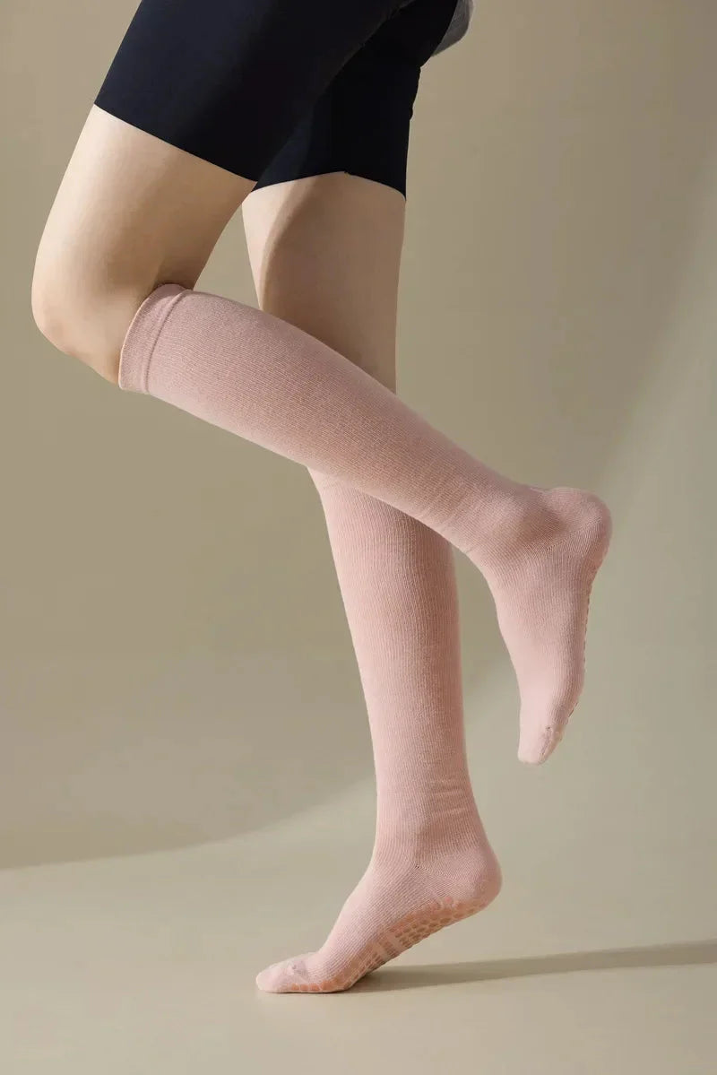 Pilates Cotton Compression Socks Anti Slip