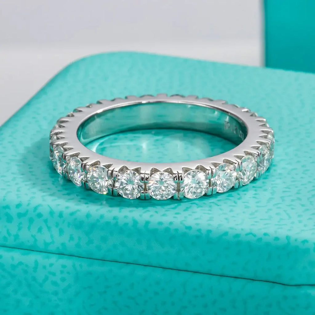 Engagement Ring 2-3ct D Color Moissanite 925 Sterling Silver