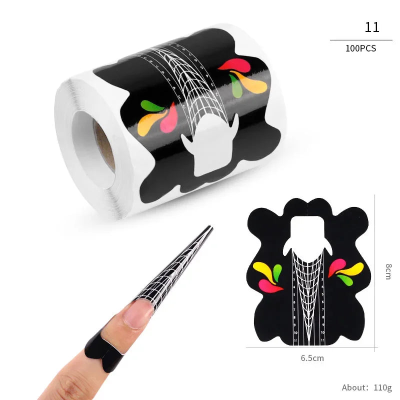 French Nail Tips Nail Sticker 100pcs