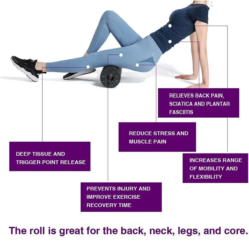 Yoga Roller Deep Tissue Stretching Muscle Relaxation