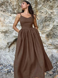 Summer A-Line Flare Midi Dress