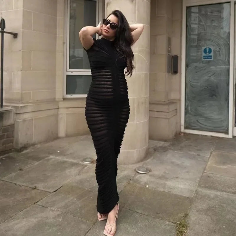 Sherri Sheer Maxi Bodycon Dress