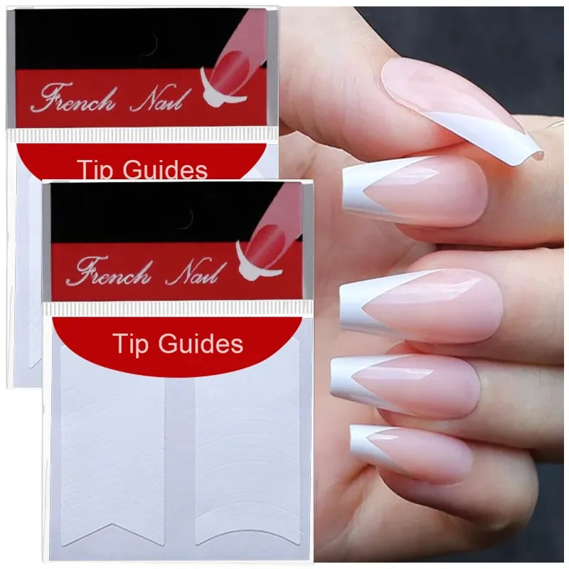White French Manicure Nail Sticker Stencil