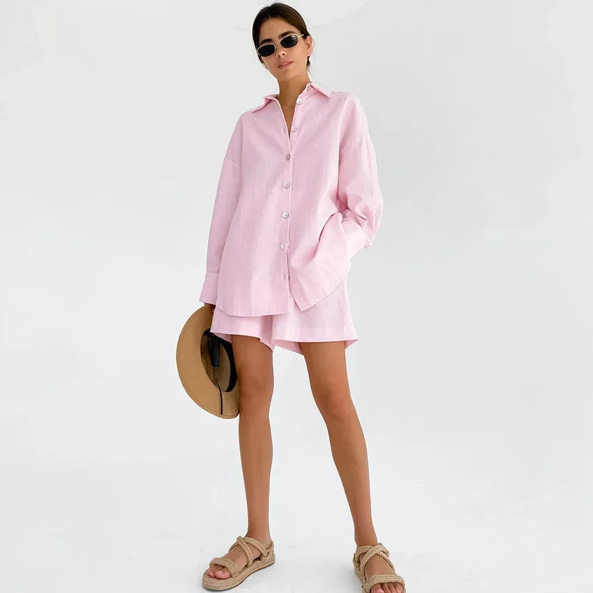 Seychelles Cotton Linen Resort Outfit