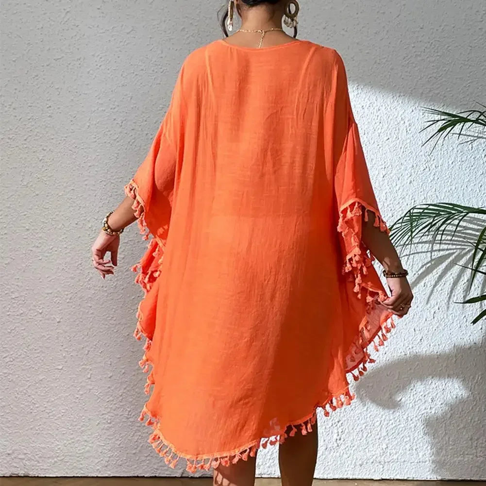 Nadia Fringed Bikini Cover Up