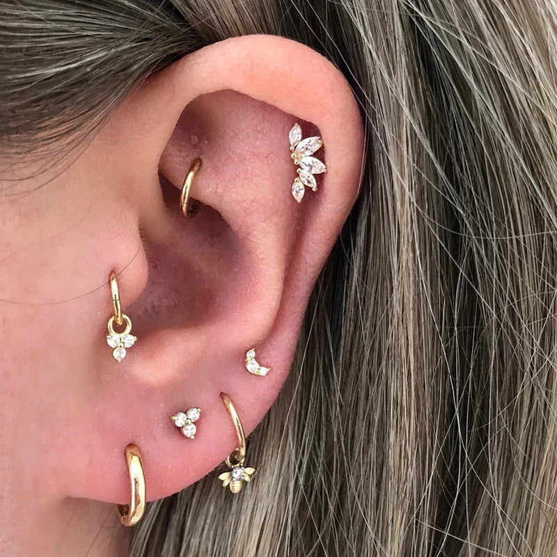 Moon Stud Earrings