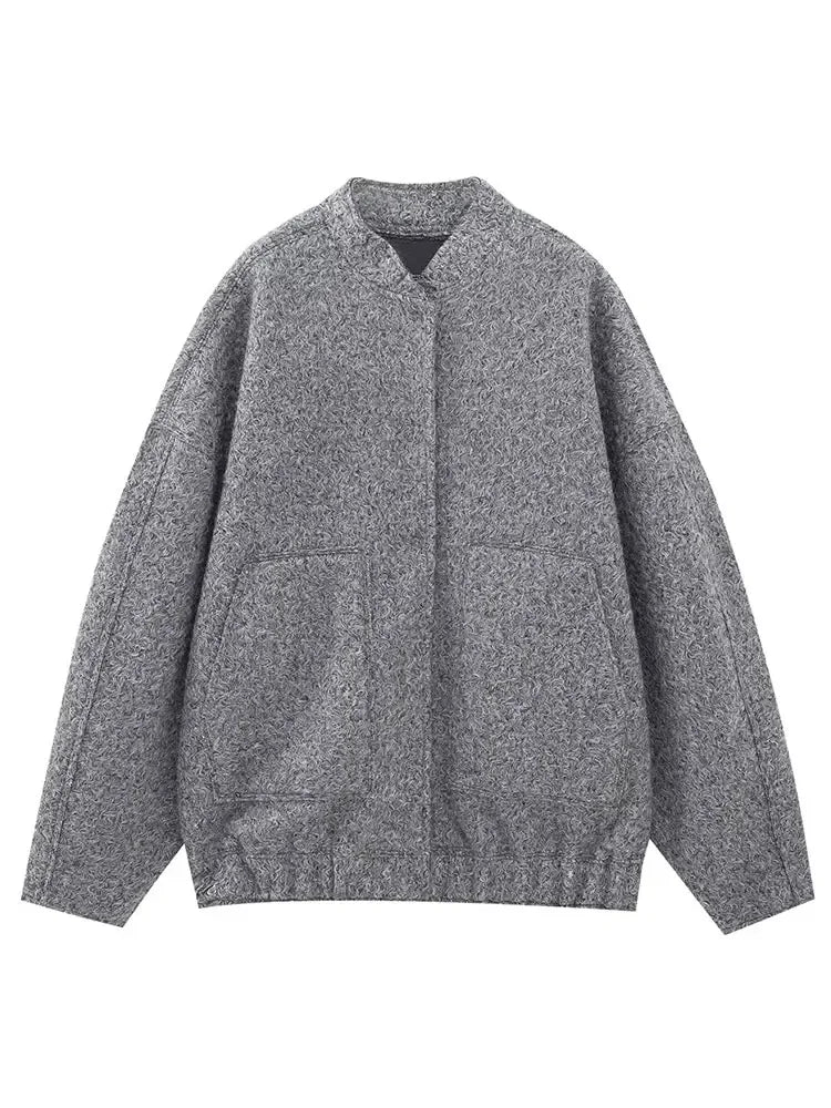 Fabulous Chicago Button Down Bomber Jacket