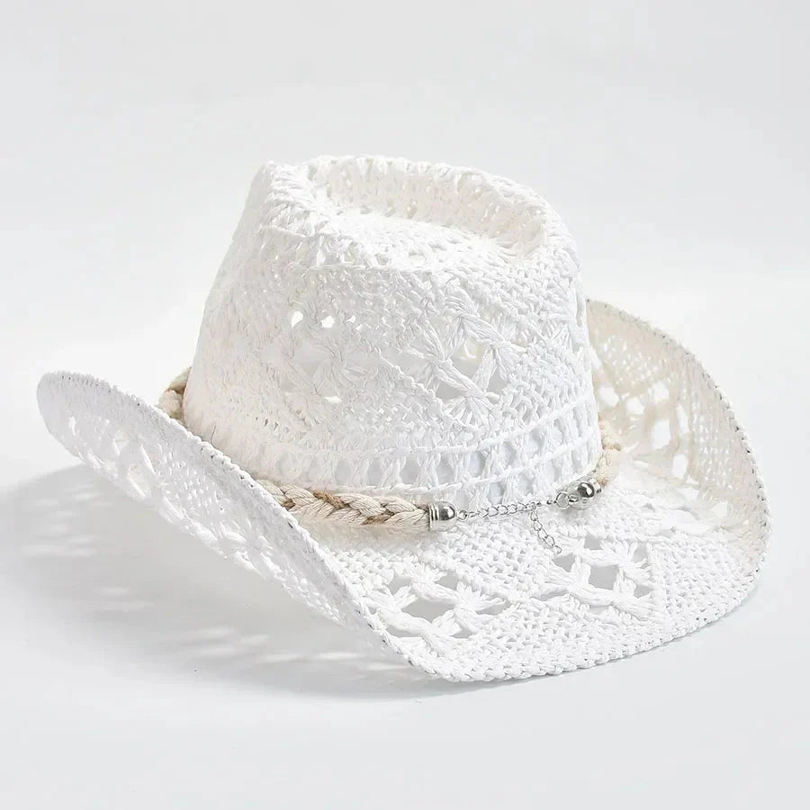 Summer Hand Woven Straw Hat for Women Shell Decoration Holiday Beach Sun Hat Chapeu Panama Feminino