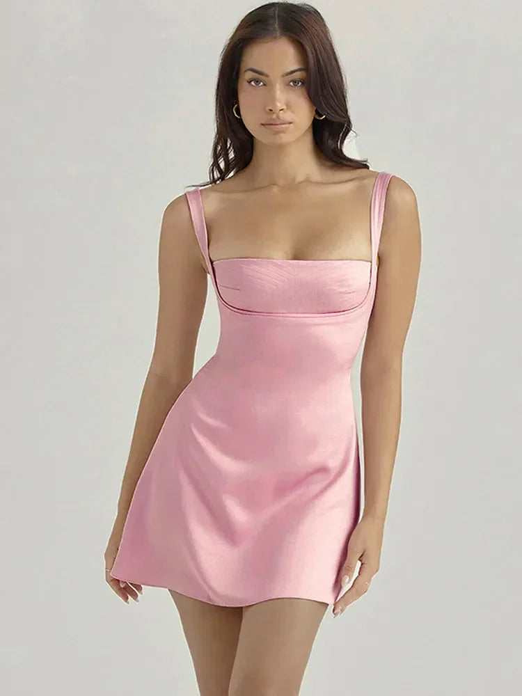 Savanah Satin Mini Dress