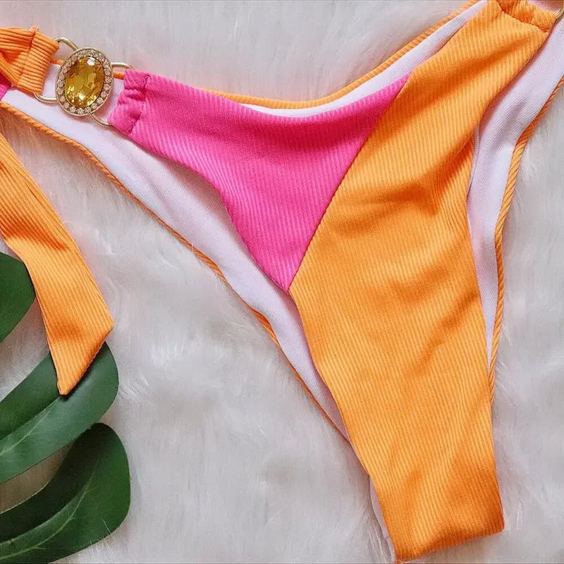 Sunset LUX Bandeau Bling Push Up Bikini