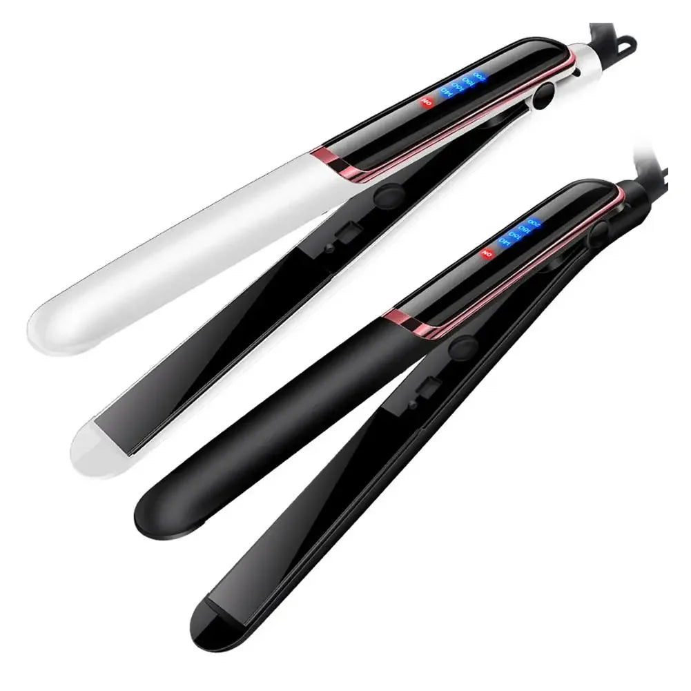 Professional Hair Straightener Ceramic Ionic Fast Heat-Up Ion Negative Hair Iron Iron Display Straightener Hair Lcd Flat X5P2