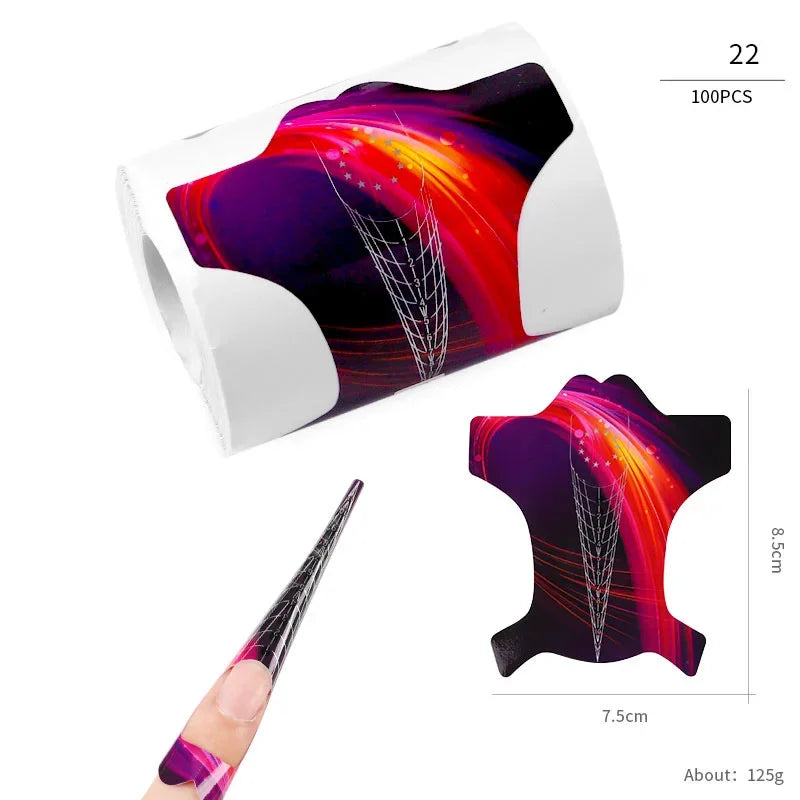 French Nail Tips Nail Sticker 100pcs