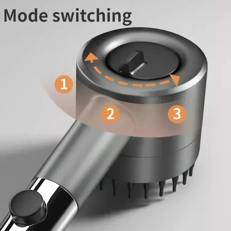 Shower Head Turbo Charged High Pressure Shower Head Rainfall with Hose Showerhead Filter Holder Bathroom Home Accessories Set
