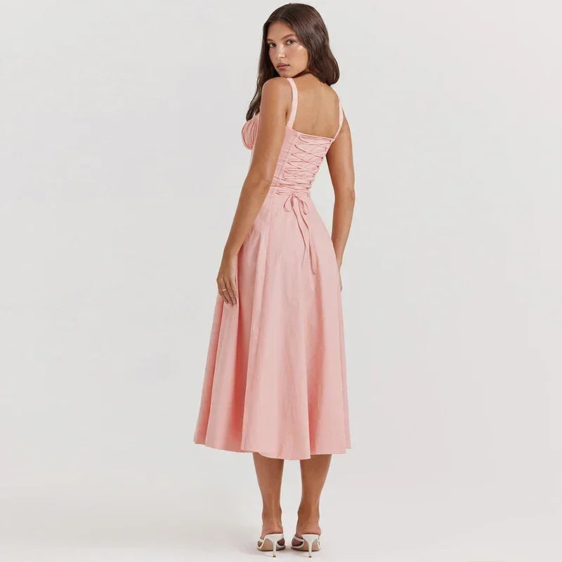Polished Princess Midi Dress